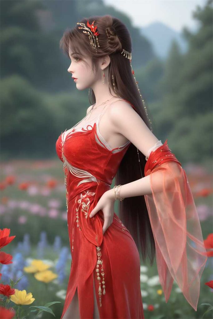 图片[4]-[第714期] [完美世界] [火灵儿 · 火女系列] AI国漫 性感女神 [158P]-AI动漫