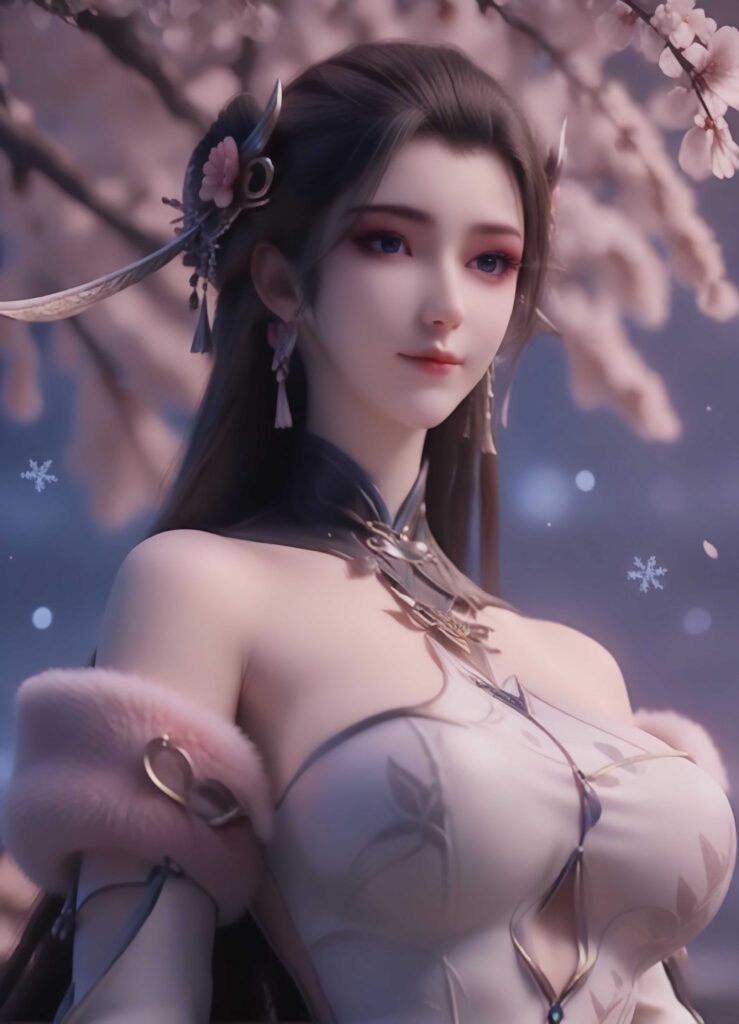 图片[3]-[第989期][梦塔·雪谜城][白亦君·高清系列二]涩涩 动漫女神 国漫壁纸[103P] - AI国漫分享-AI国漫分享